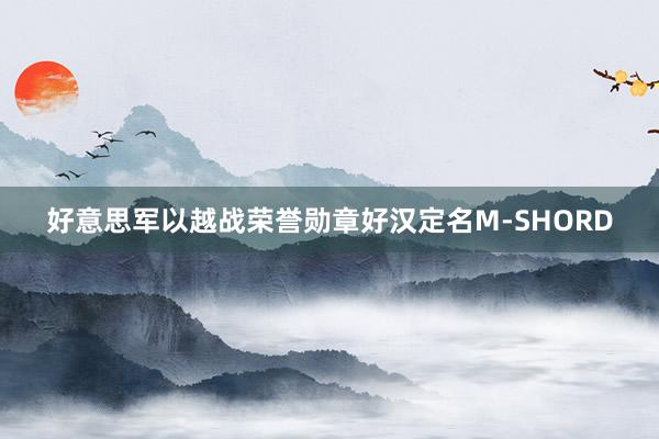 好意思军以越战荣誉勋章好汉定名M-SHORD