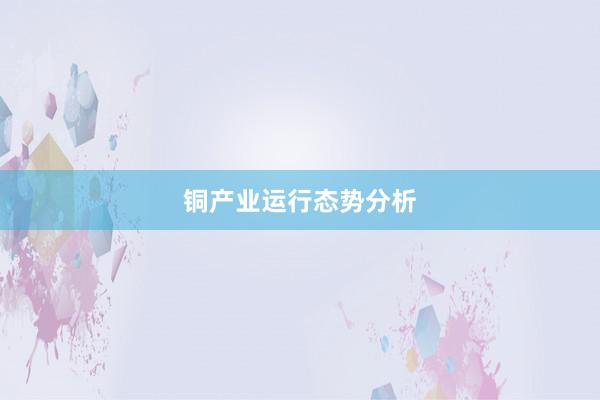 铜产业运行态势分析