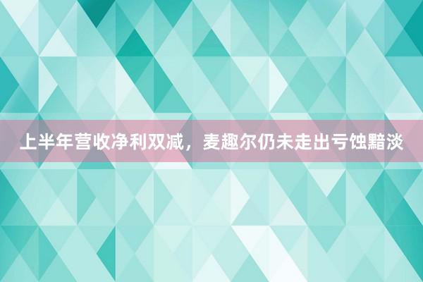 上半年营收净利双减，麦趣尔仍未走出亏蚀黯淡